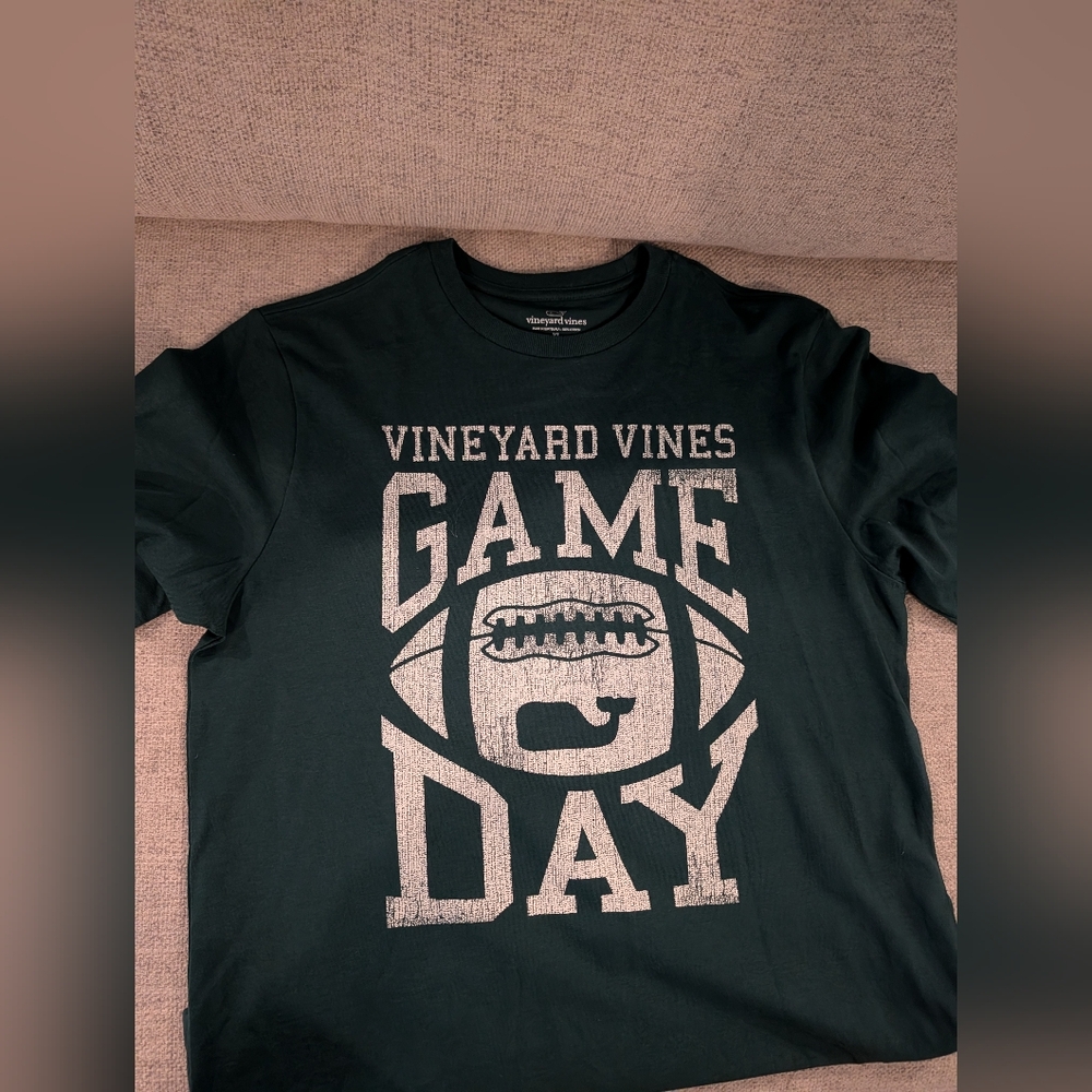 Vineyard Vines Dark Green Game Day Tee